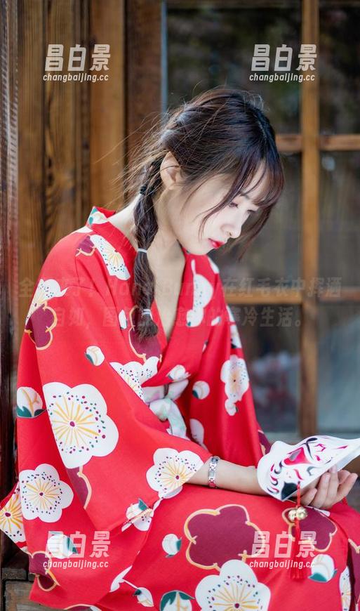 全套来了！Hana Bunny在红毛衣中挥洒自如，图包能治愈你的寒冷生活。-昌白景
